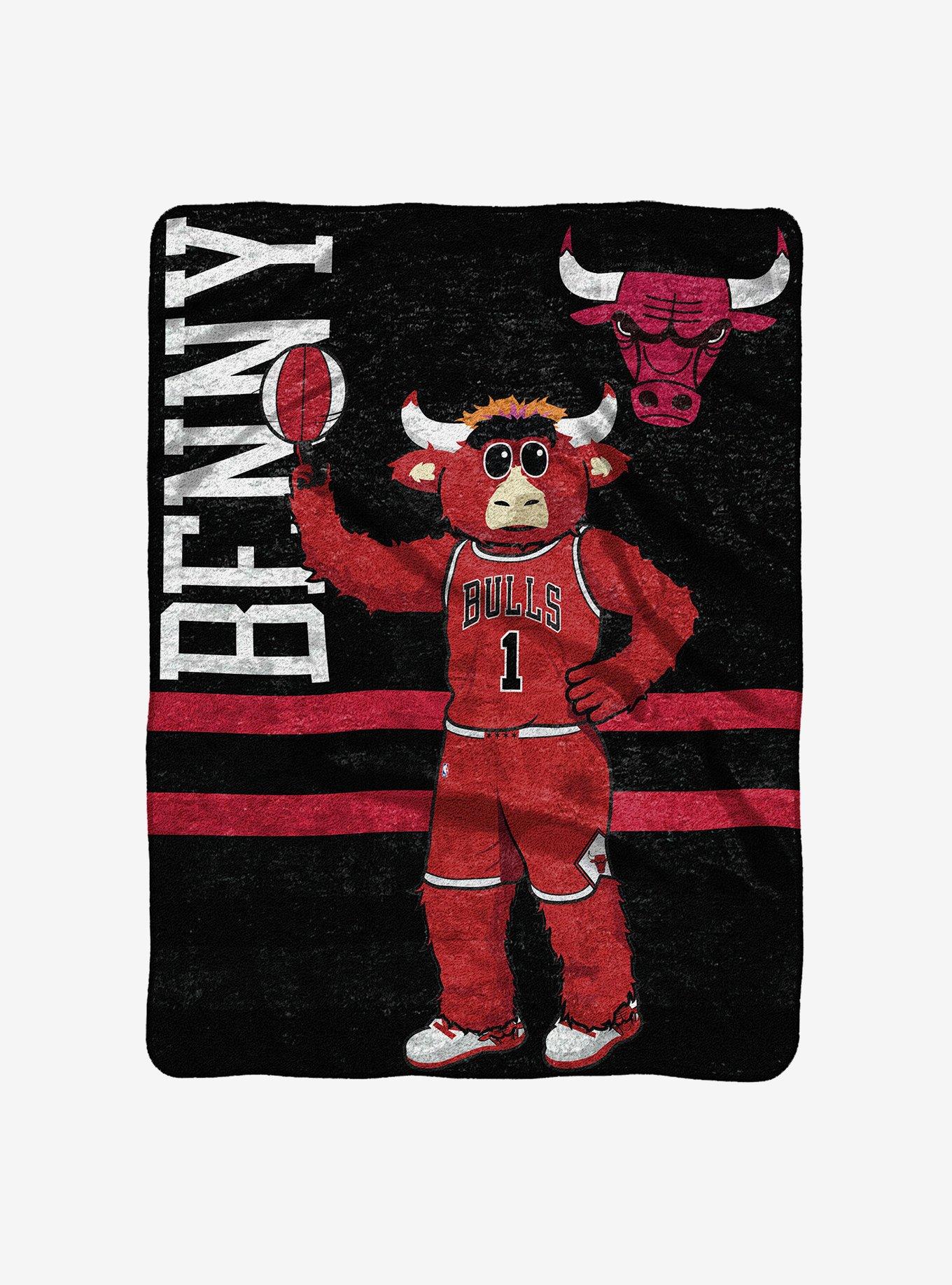 NBA Chicago Bulls Benny The Bull Throw Blanket, , hi-res