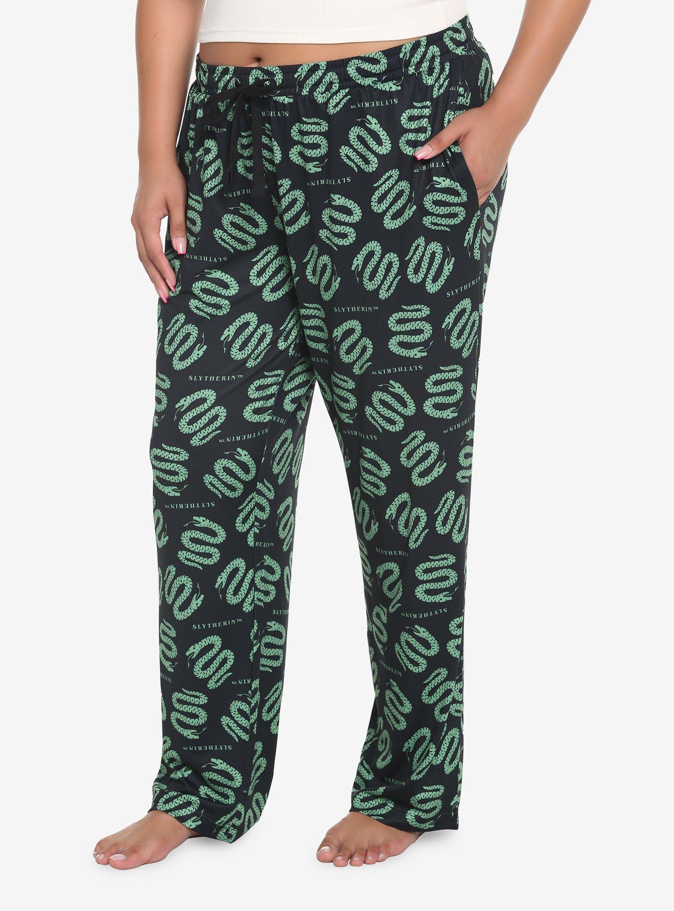 Harry Potter Slytherin House Pajama Pants Plus Size, MULTI, hi-res