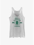 Stranger Things Property Of Hawkins Tigers Womens Tank Top, WHITE HTR, hi-res