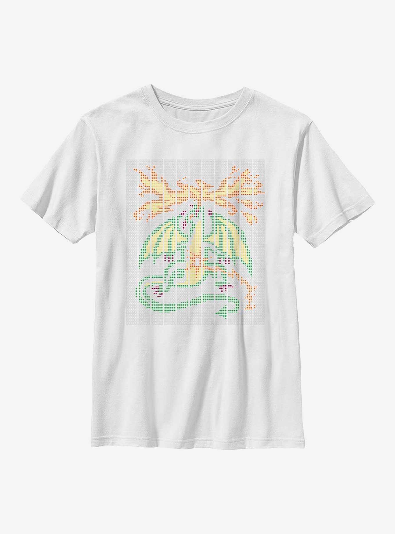 Stranger Things Scantron Dragon Youth T-Shirt, WHITE, hi-res