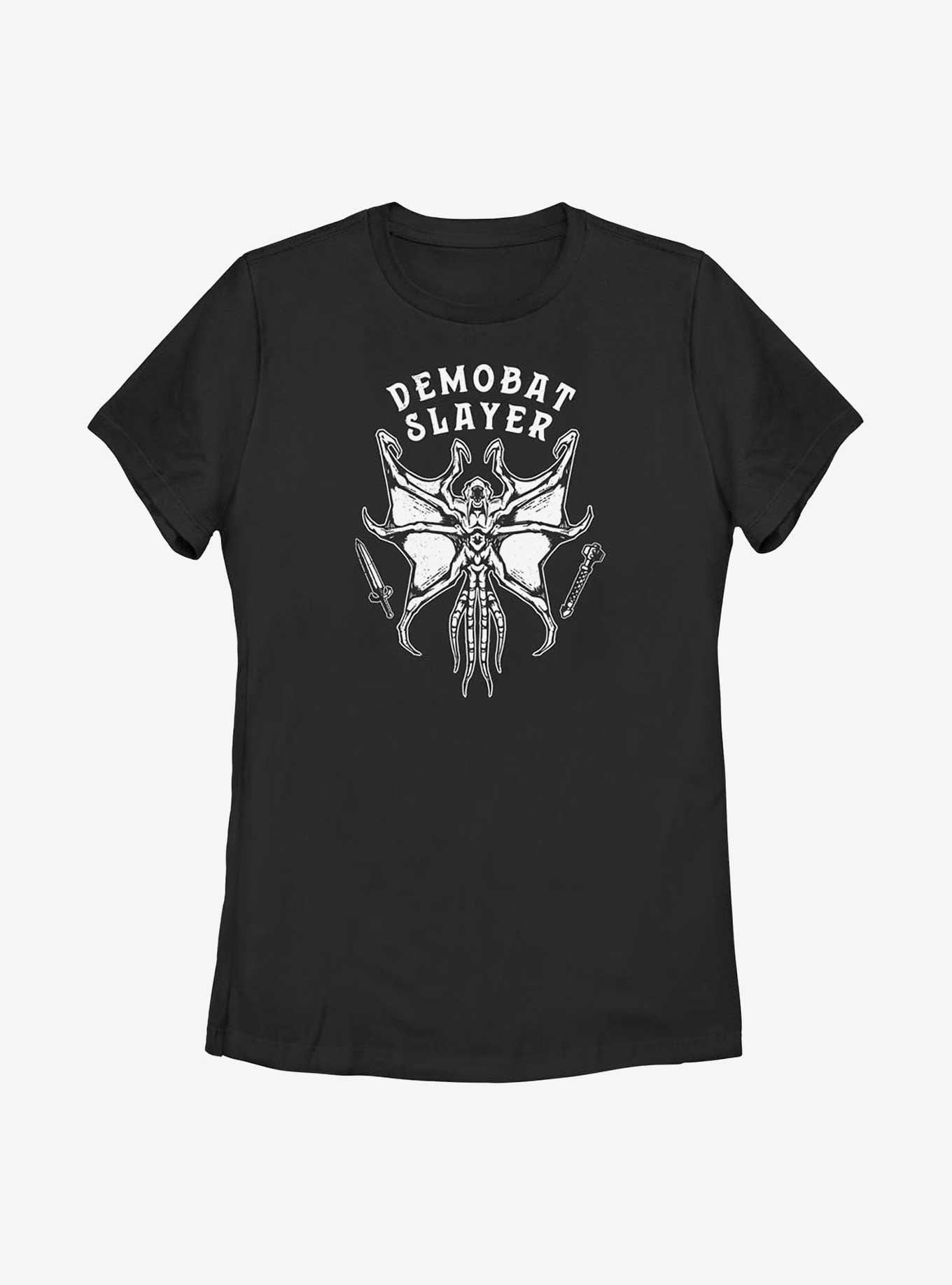 Stranger Things Demobat Slayer Womens T-Shirt, BLACK, hi-res