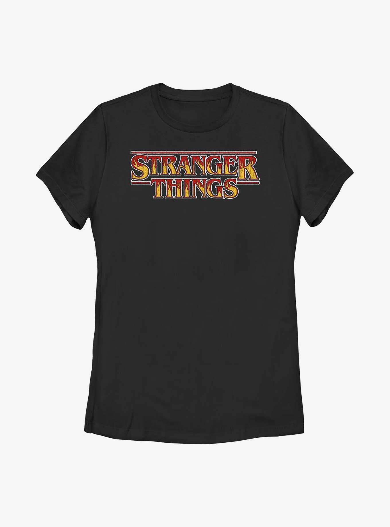 Stranger Things Flames Logo Womens T-Shirt, , hi-res