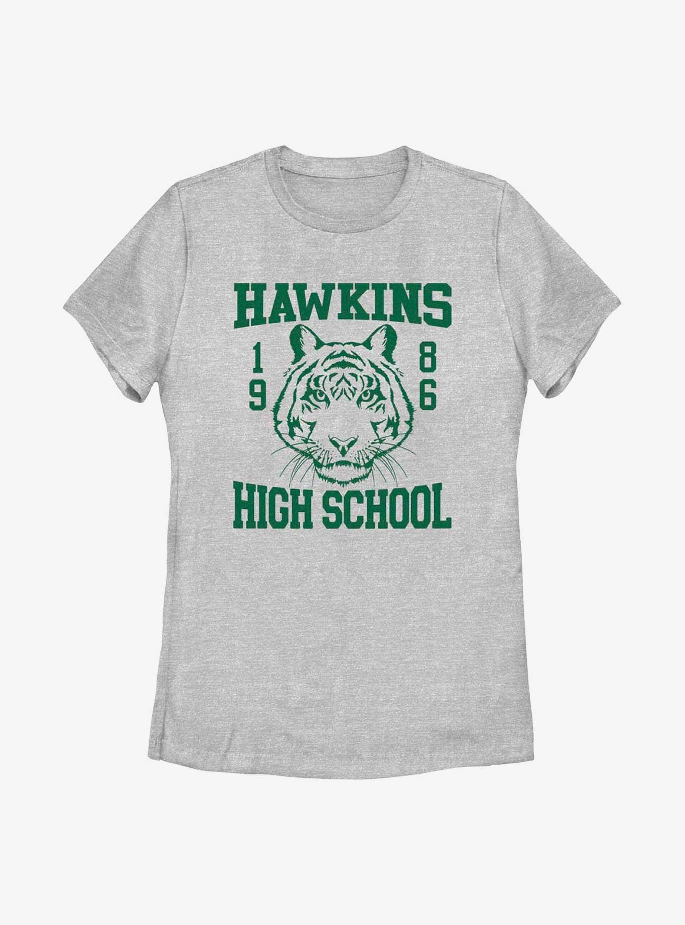 Stranger Things Hawkins High School 1986 Womens T-Shirt, ATH HTR, hi-res