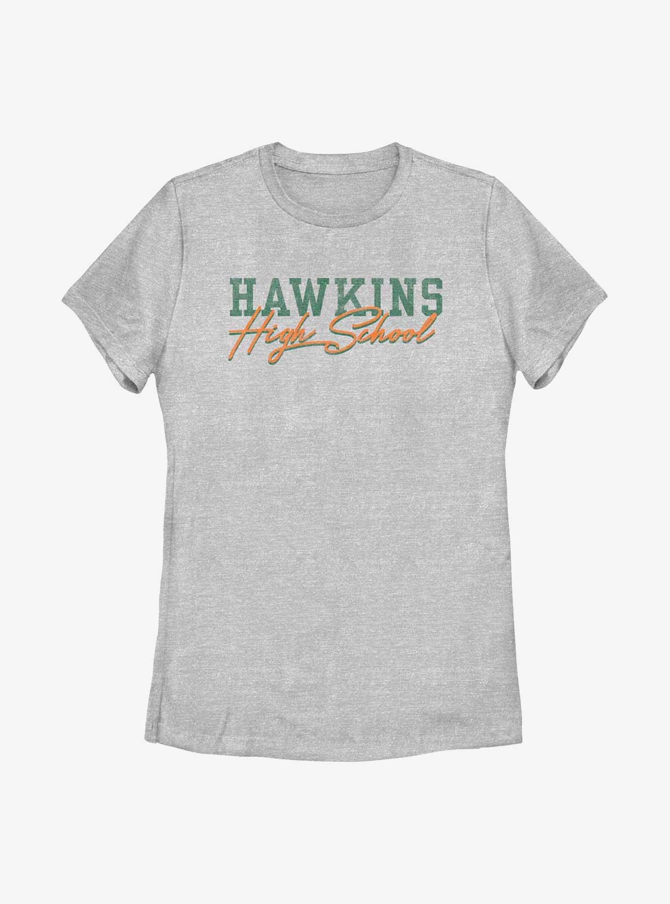 Stranger Things Hawkins High School Text Womens T-Shirt, , hi-res