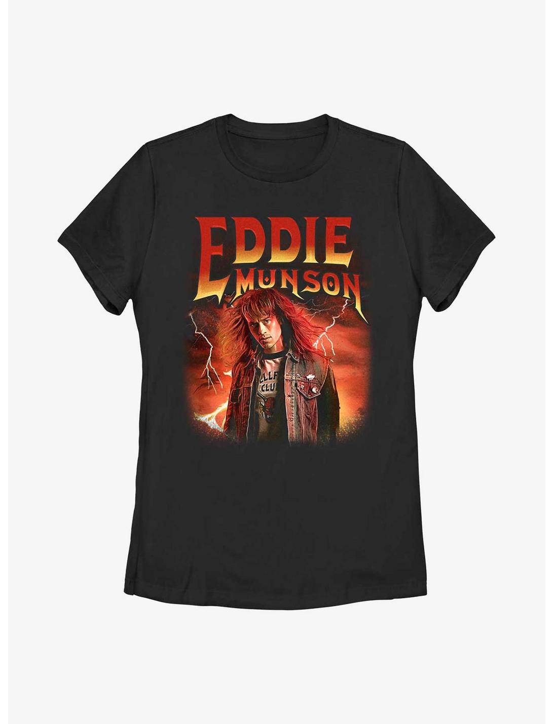 Stranger Things Metal Eddie Munson Womens T-Shirt, BLACK, hi-res