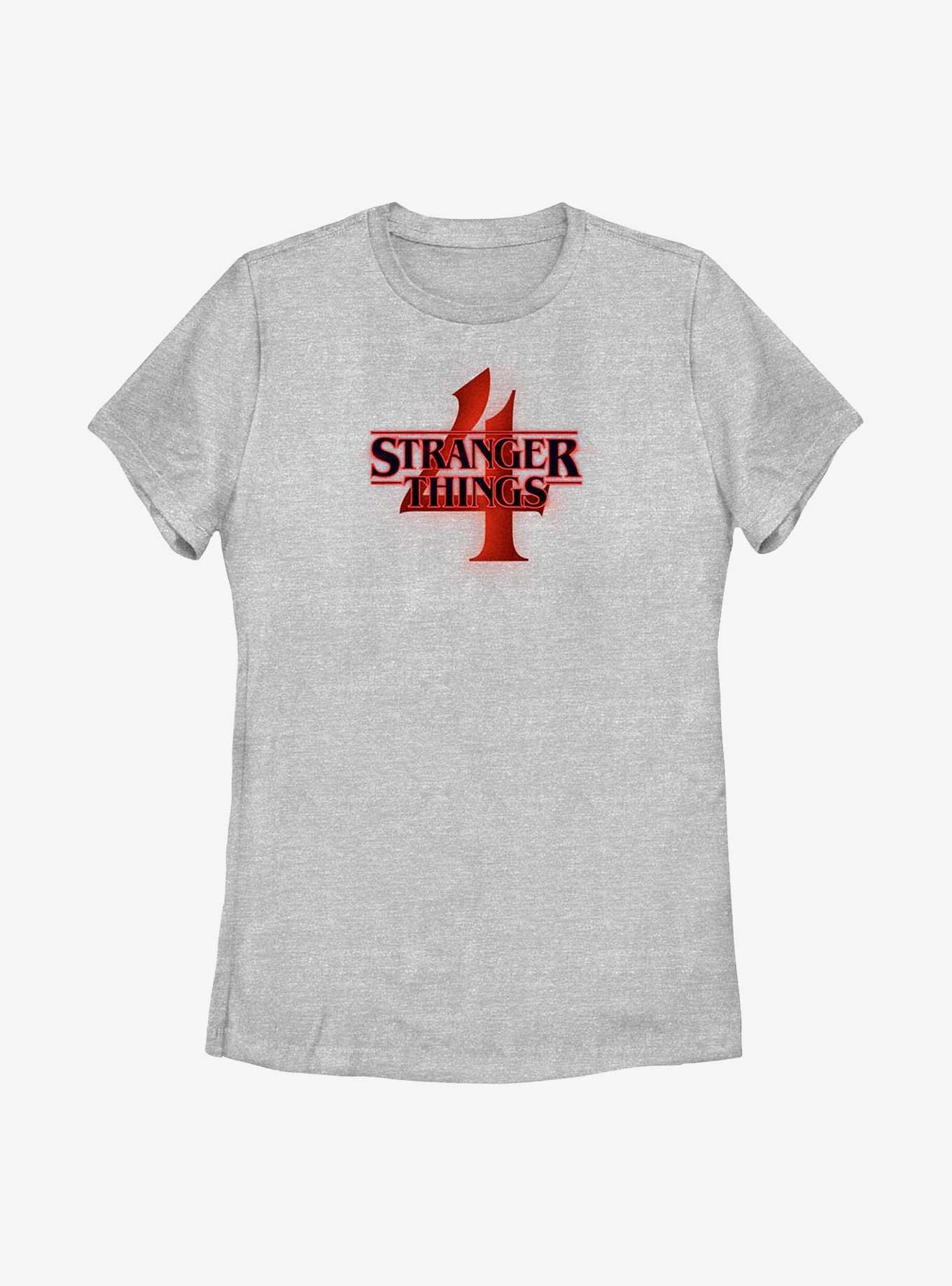 Stranger Things Season 4 Logo Womens T-Shirt, ATH HTR, hi-res