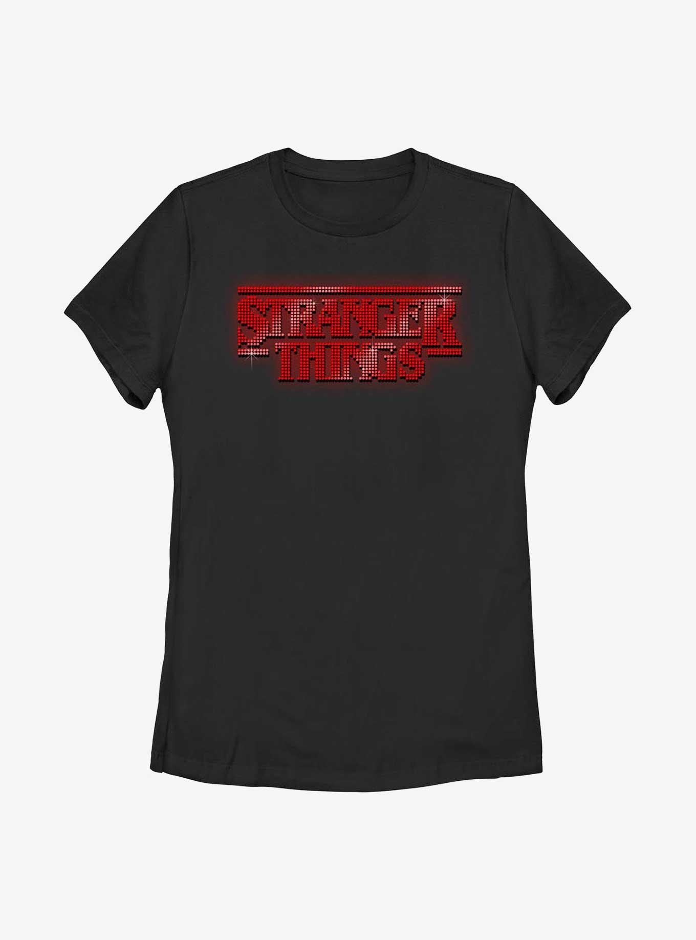 Stranger Things Sparkle Logo Womens T-Shirt, , hi-res