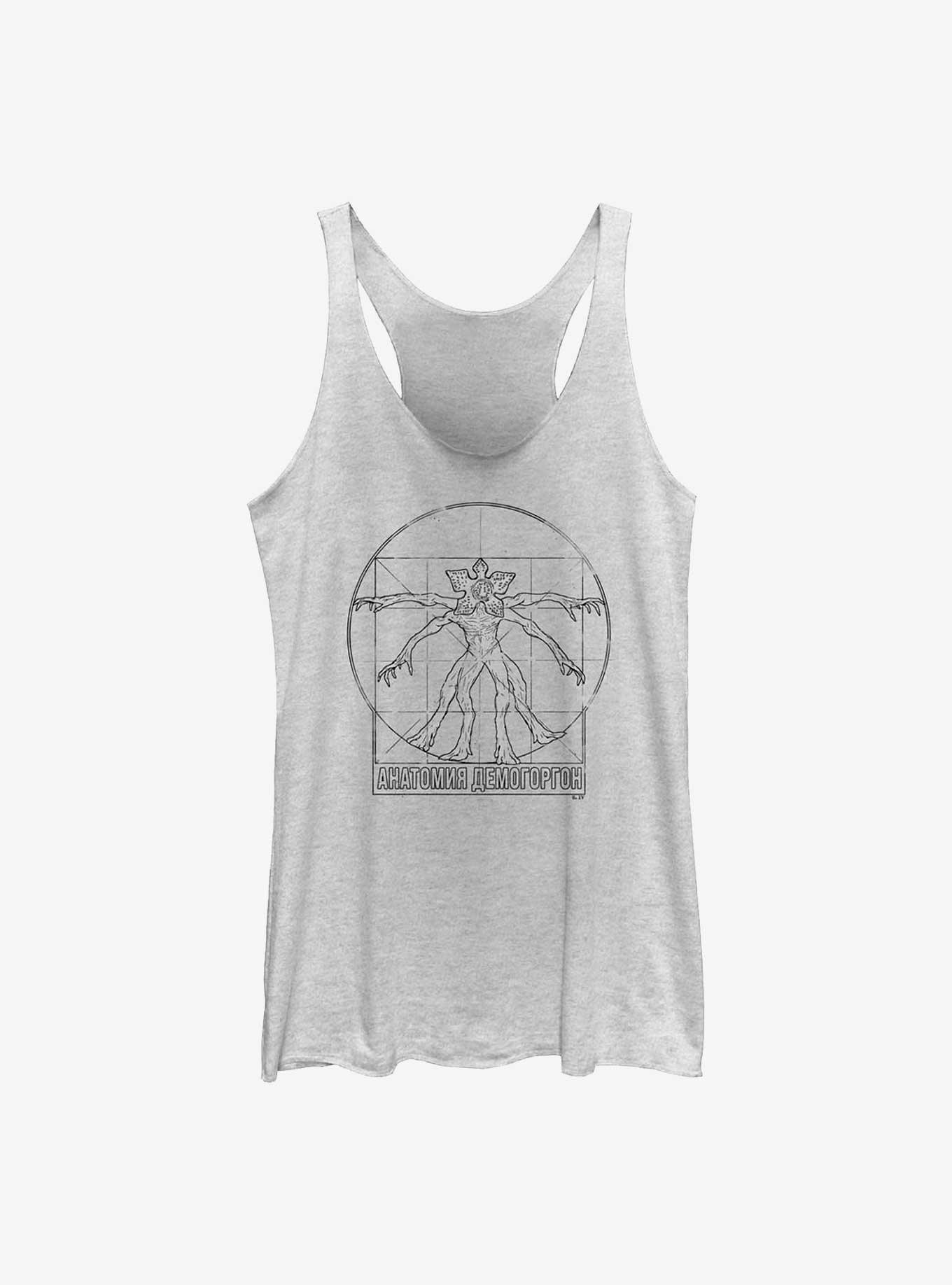 Stranger Things Vitruvian Demogorgon Womens Tank Top - WHITE | BoxLunch