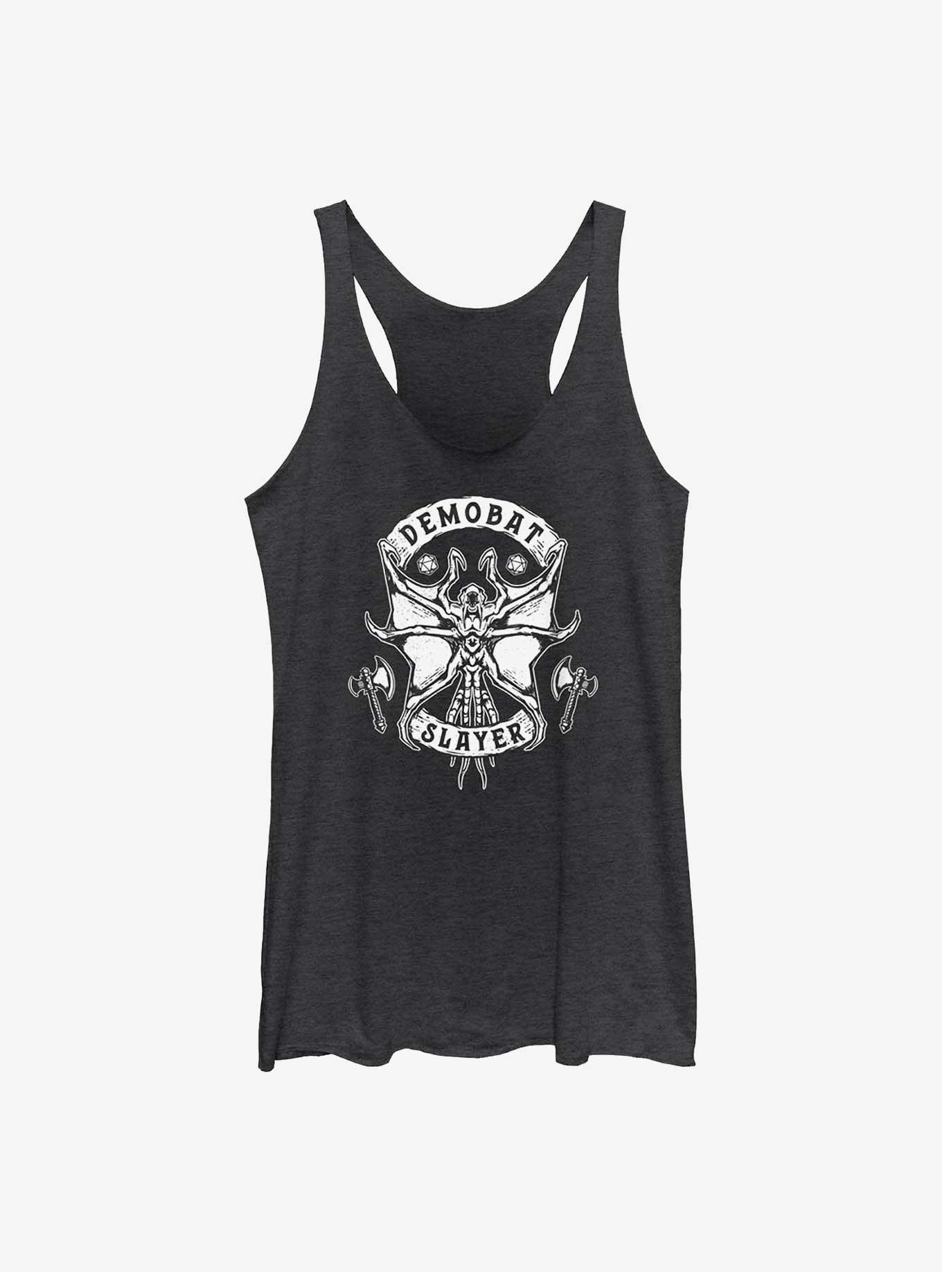 Stranger Things Dice Demobat Slayer Womens Tank Top, BLK HTR, hi-res