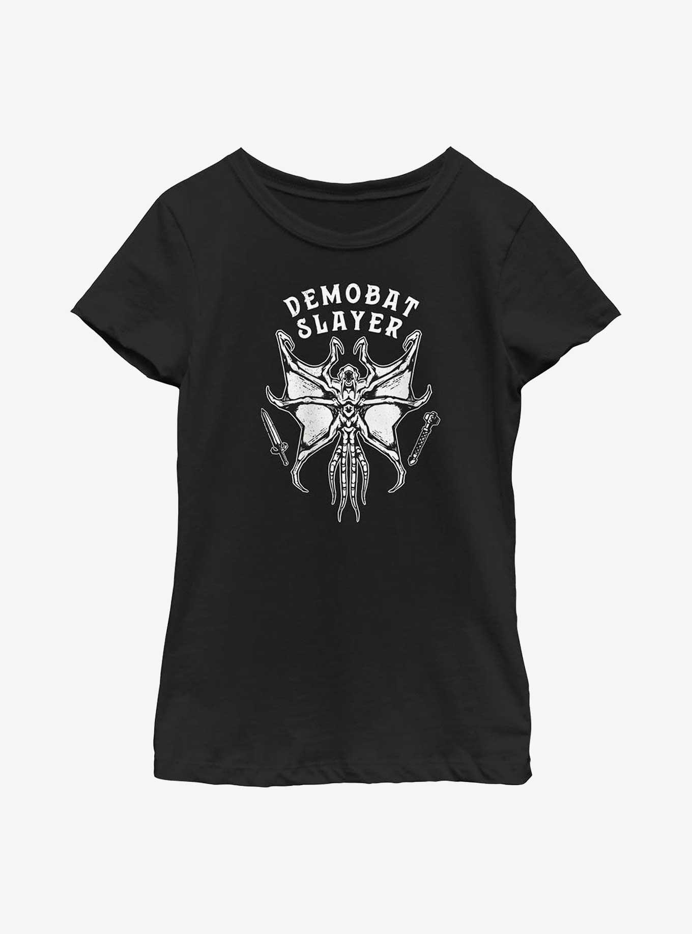Stranger Things Demobat Slayer Youth Girls T-Shirt, BLACK, hi-res