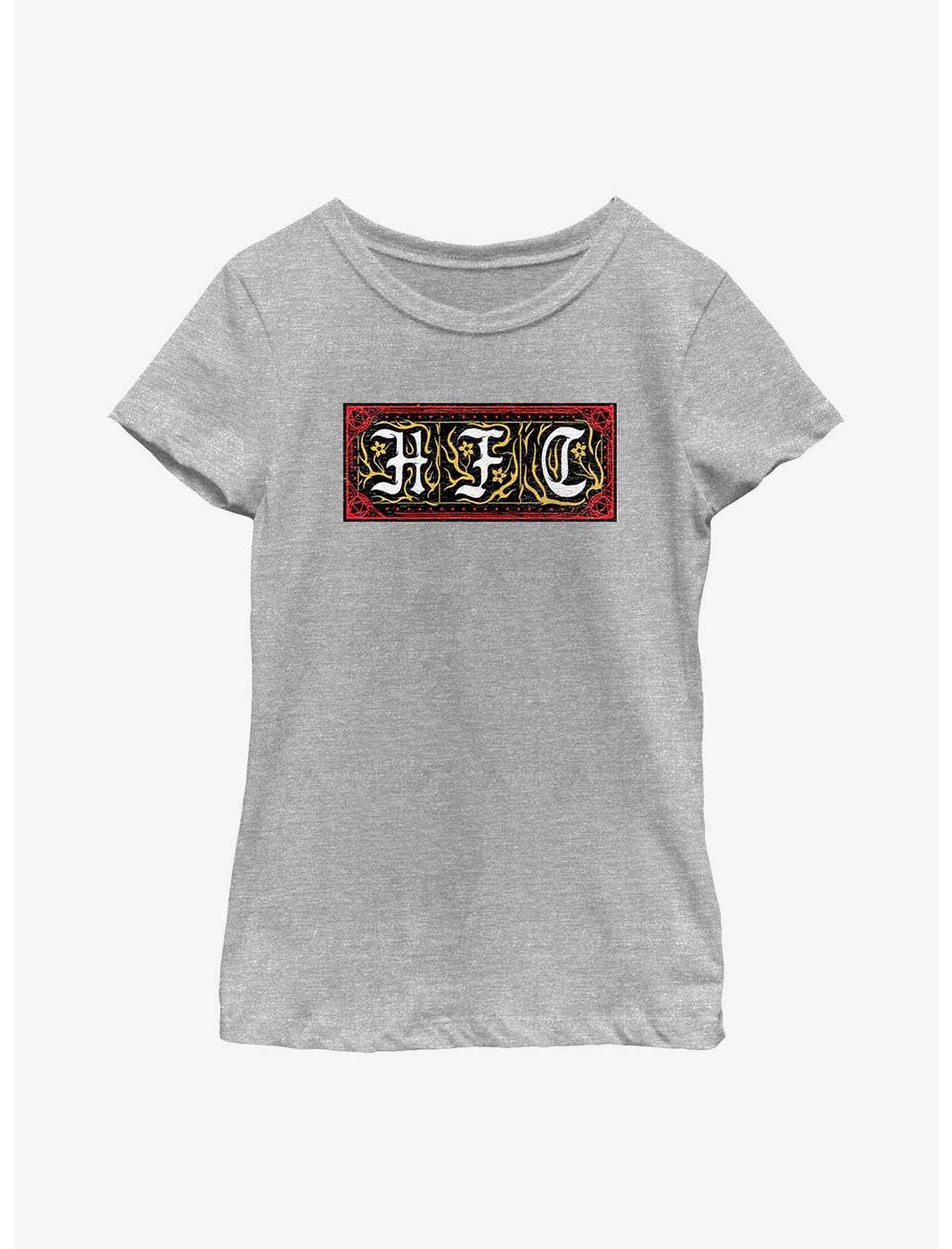 Stranger Things Hellfire Club Emblem Youth Girls T-Shirt, ATH HTR, hi-res