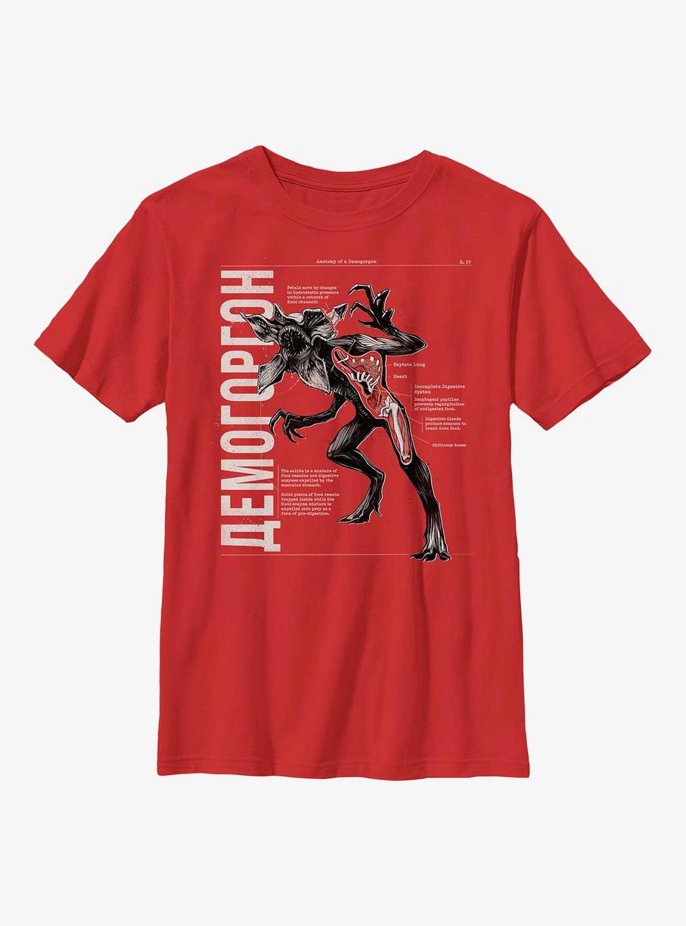 Stranger Things Anatomy Demogorgon Youth T-Shirt, , hi-res