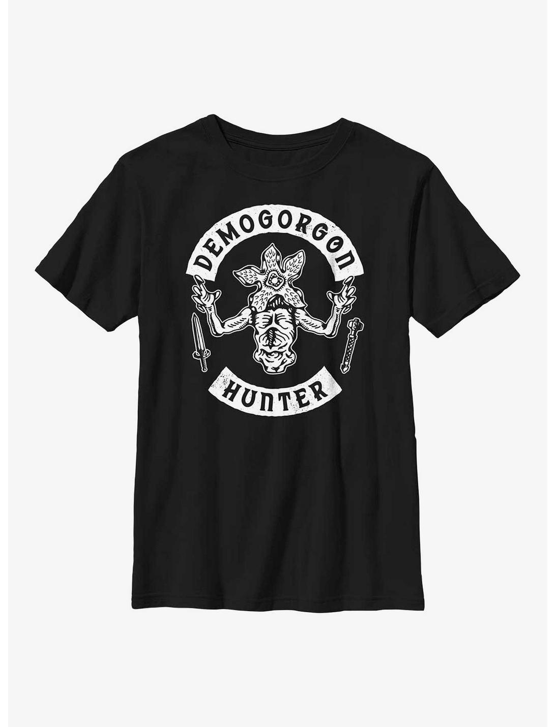 Stranger Things Demogorgon Hunter Youth T-Shirt, BLACK, hi-res