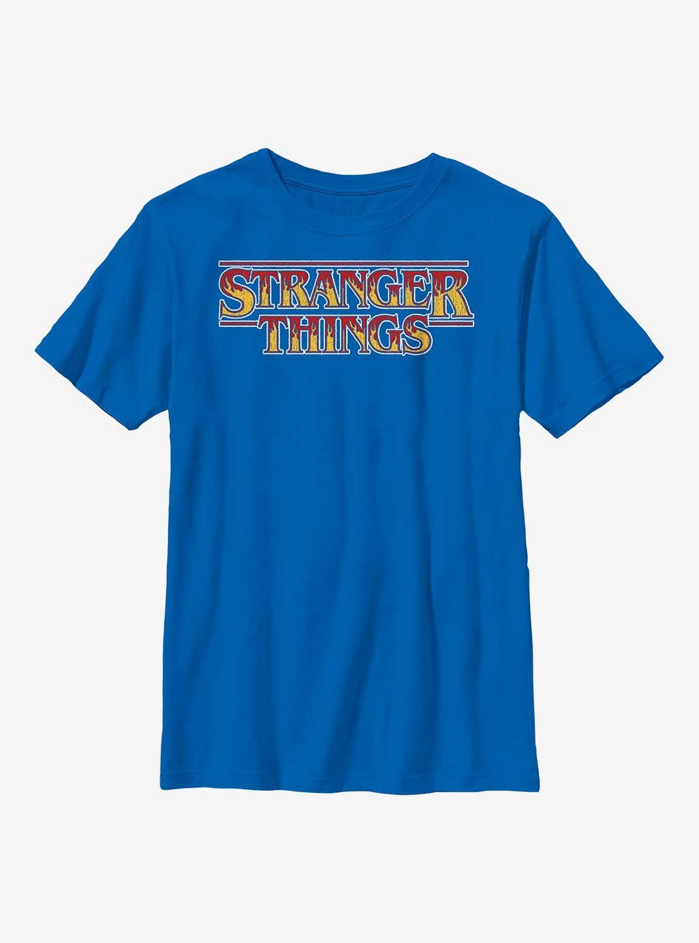 Stranger Things Flames Logo Youth T-Shirt, , hi-res
