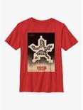 Stranger Things Hellfire Club Grid Youth T-Shirt, RED, hi-res