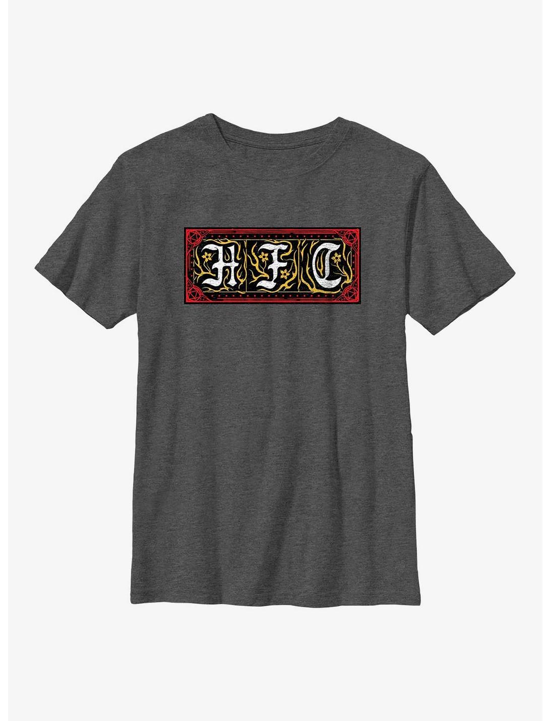 Stranger Things Hellfire Club Emblem Youth T-Shirt, CHAR HTR, hi-res