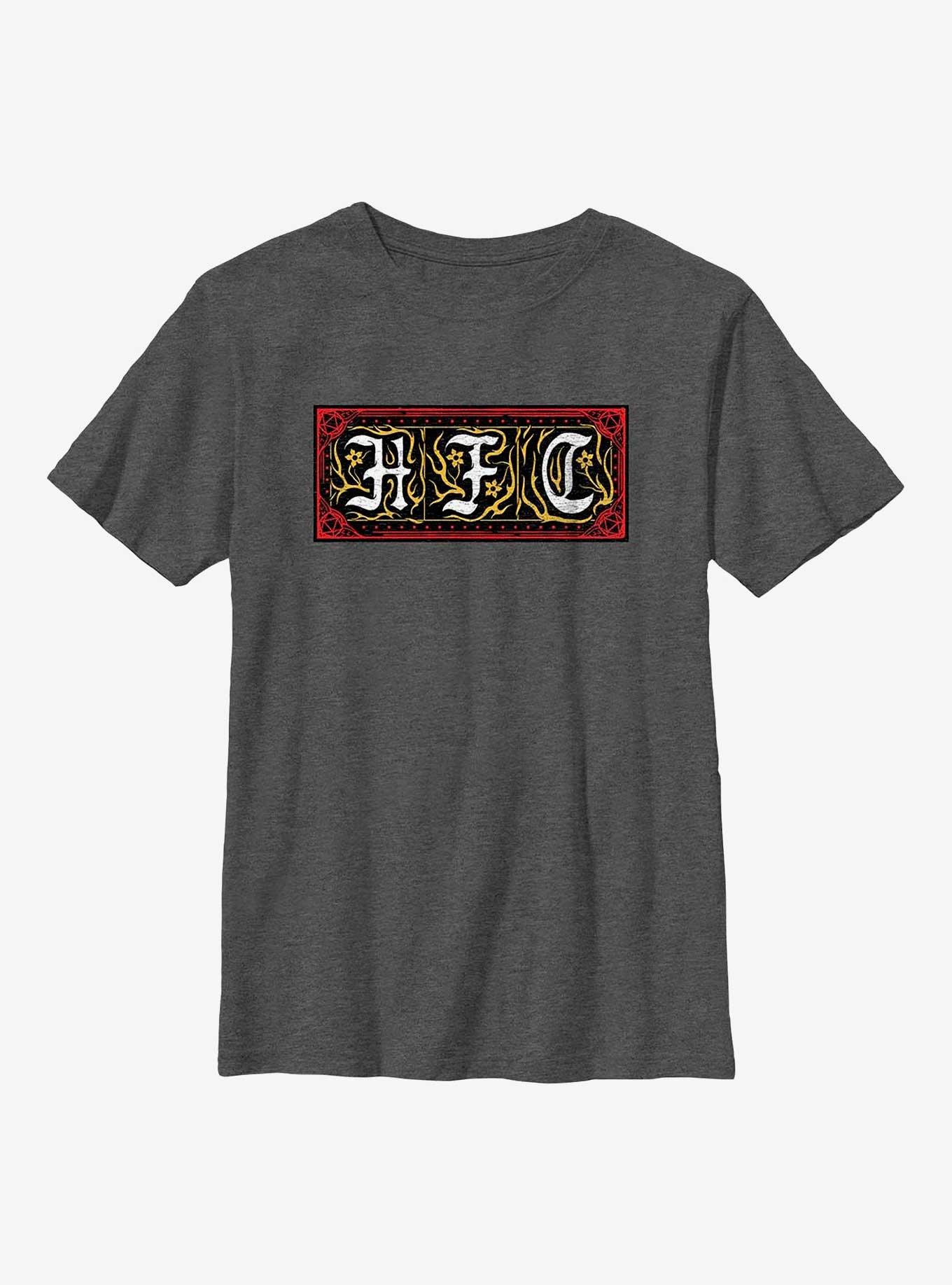 Stranger Things Hellfire Club Emblem Youth T-Shirt, CHAR HTR, hi-res