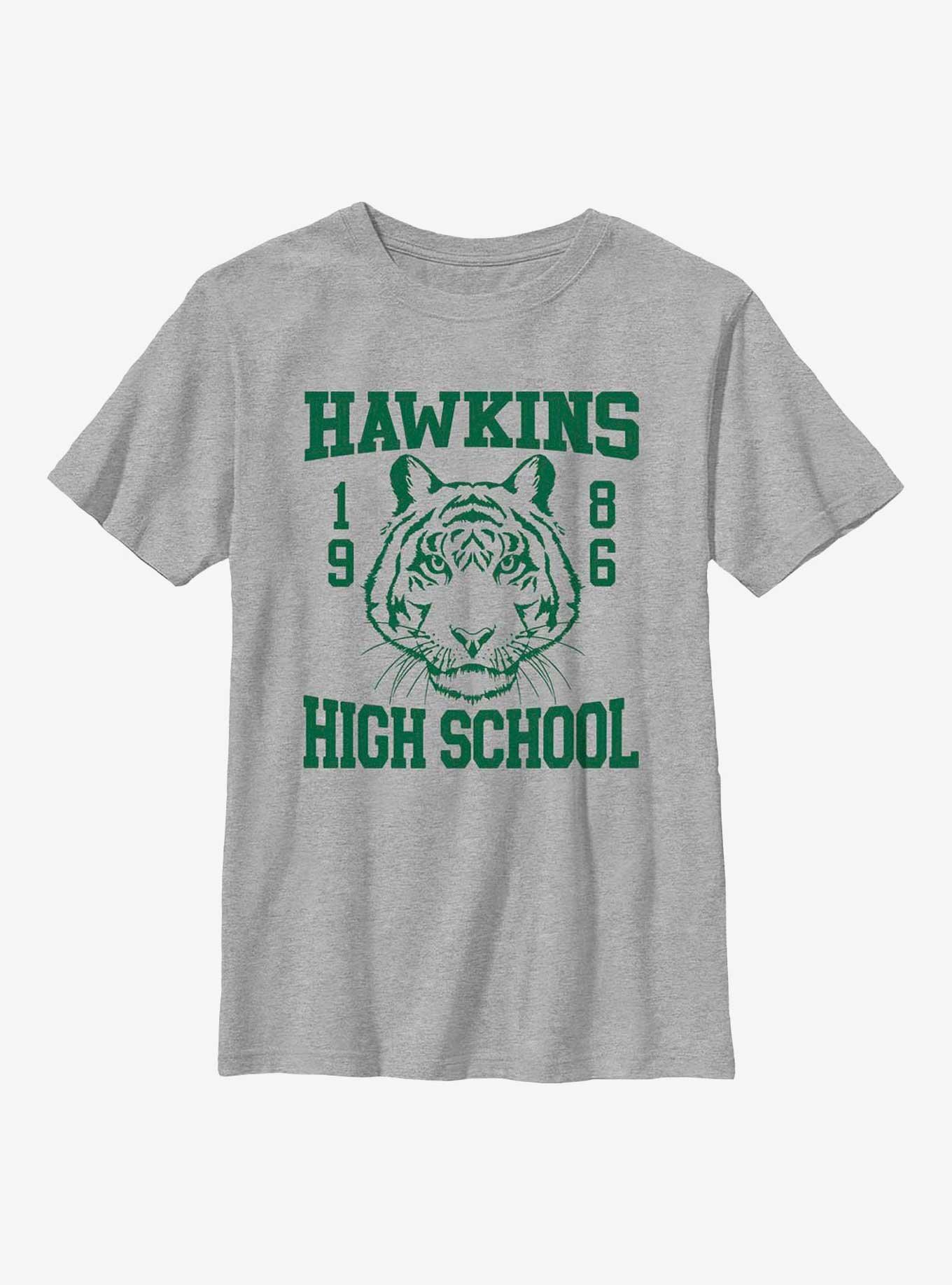 Stranger Things Hawkins High School 1986 Youth T-Shirt, ATH HTR, hi-res