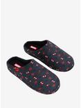 Marvel Spider-Man Miles Morales Chibi Allover Print Slippers - BoxLunch Exclusive, BLACK, hi-res