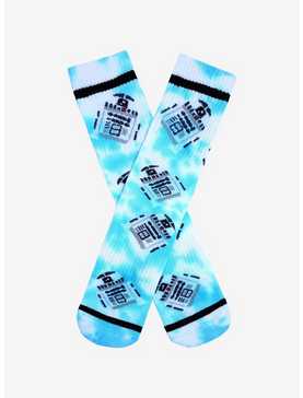 Star Wars Chibi R2-D2 Tie-Dye Crew Socks - BoxLunch Exclusive, , hi-res