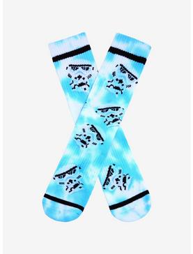 Plus Size Star Wars Chibi Stormtrooper Tie-Dye Crew Socks - BoxLunch Exclusive, , hi-res