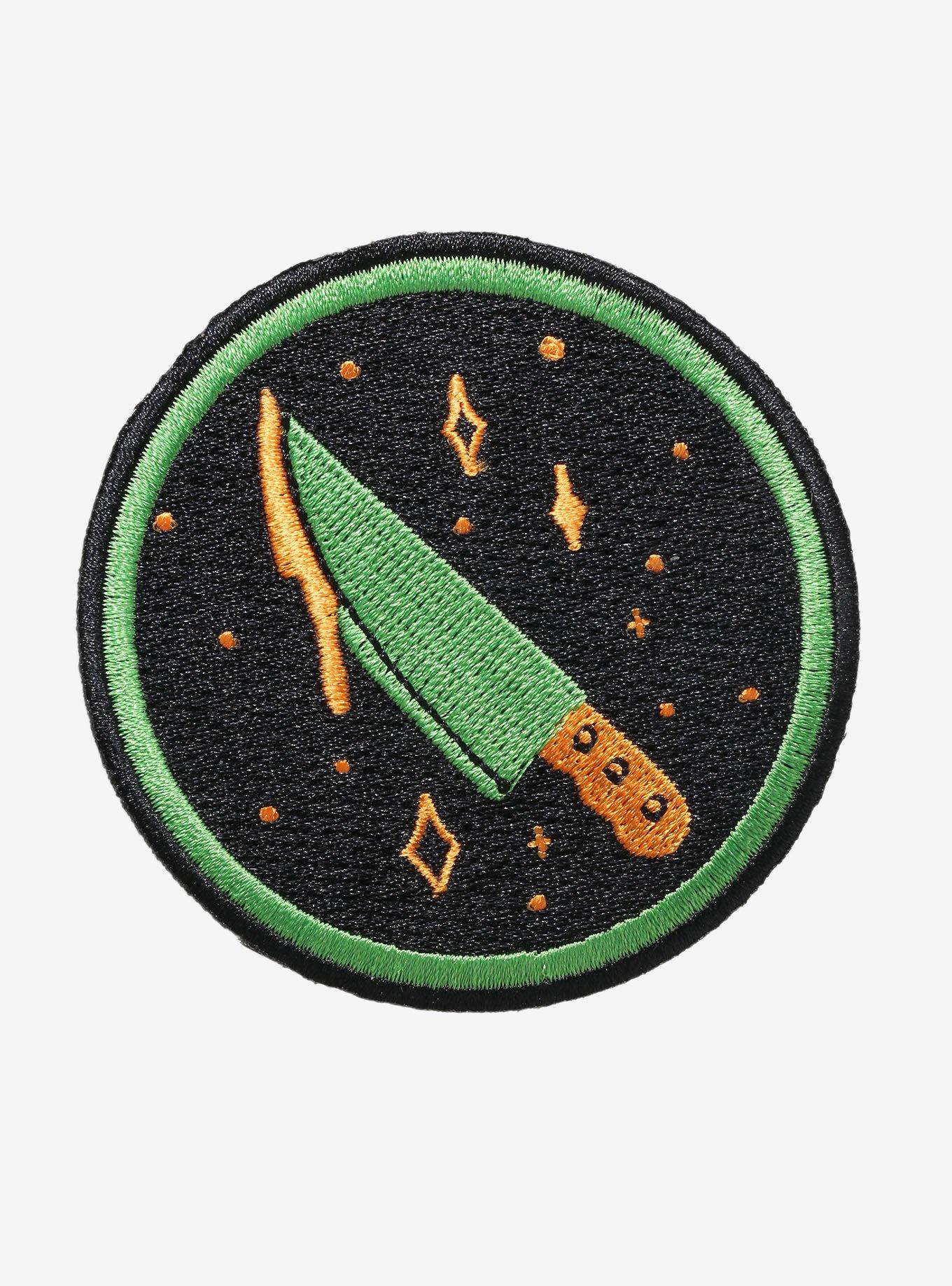 Green & Orange Knife Circle Patch