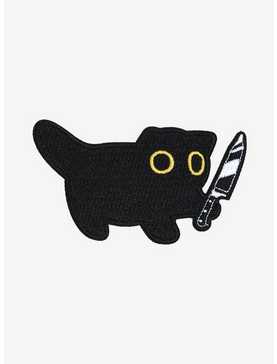 Black Cat With Knife Patch, , hi-res