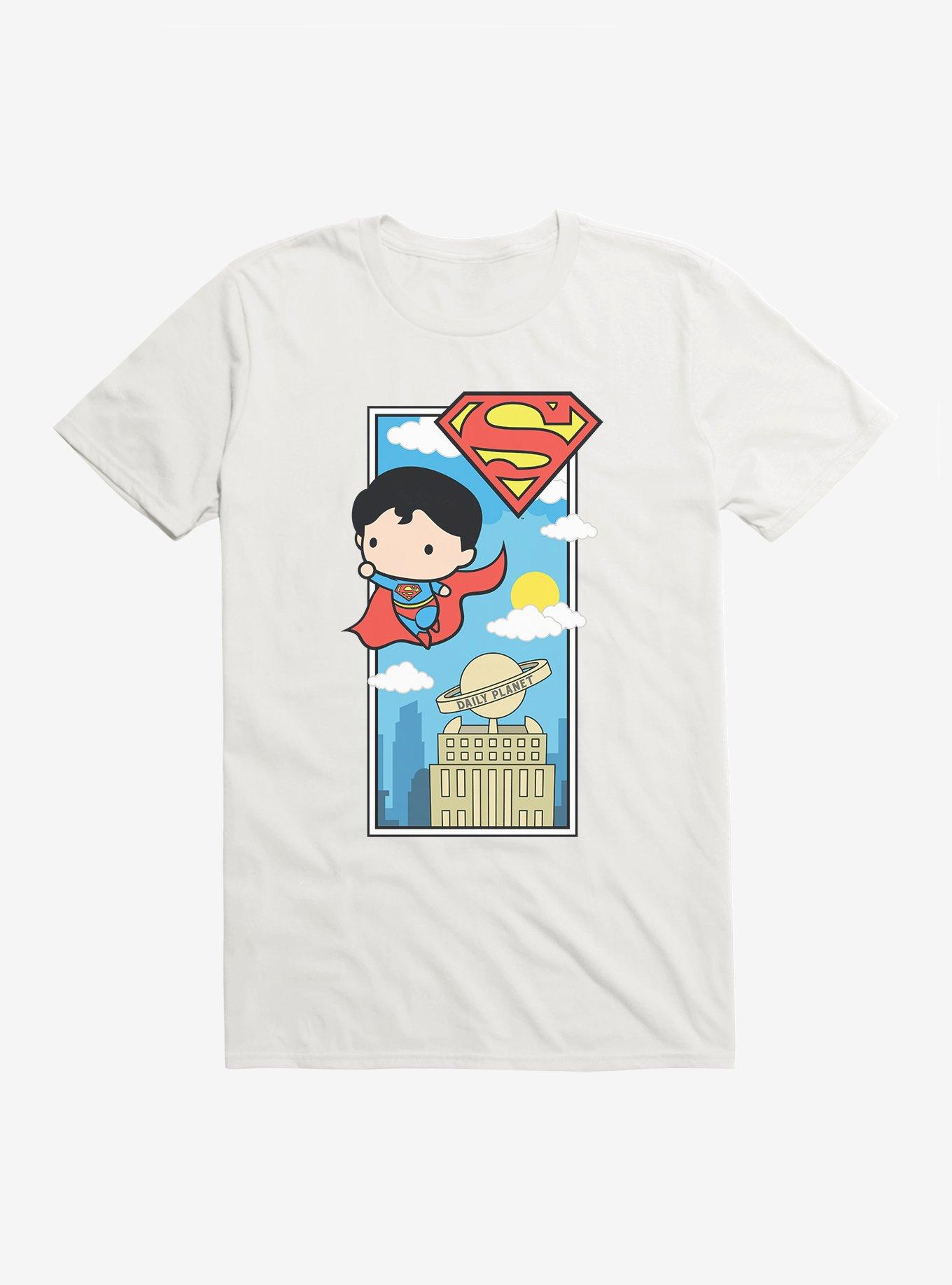 DC Comics Superman Chibi Daily Planet T-Shirt, WHITE, hi-res