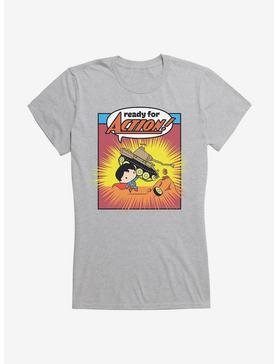 DC Comics Superman Chibi Super Strength Girls T-Shirt, HEATHER, hi-res