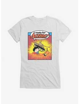 DC Comics Superman Chibi Super Strength Girls T-Shirt, WHITE, hi-res