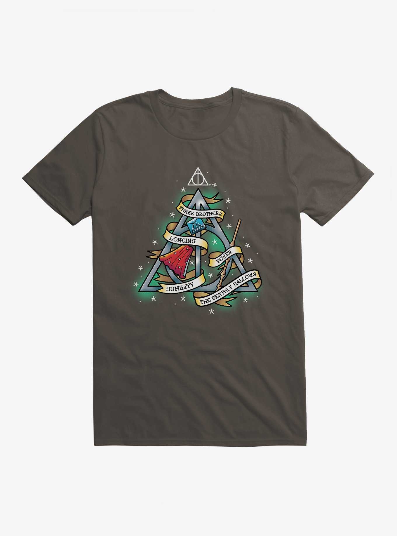 Harry Potter Deathly Hallows Tattoo Graphic T-Shirt, , hi-res