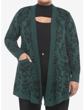 Her Universe Disney The Haunted Mansion Wallpaper Girls Open Cardigan Plus Size, , hi-res
