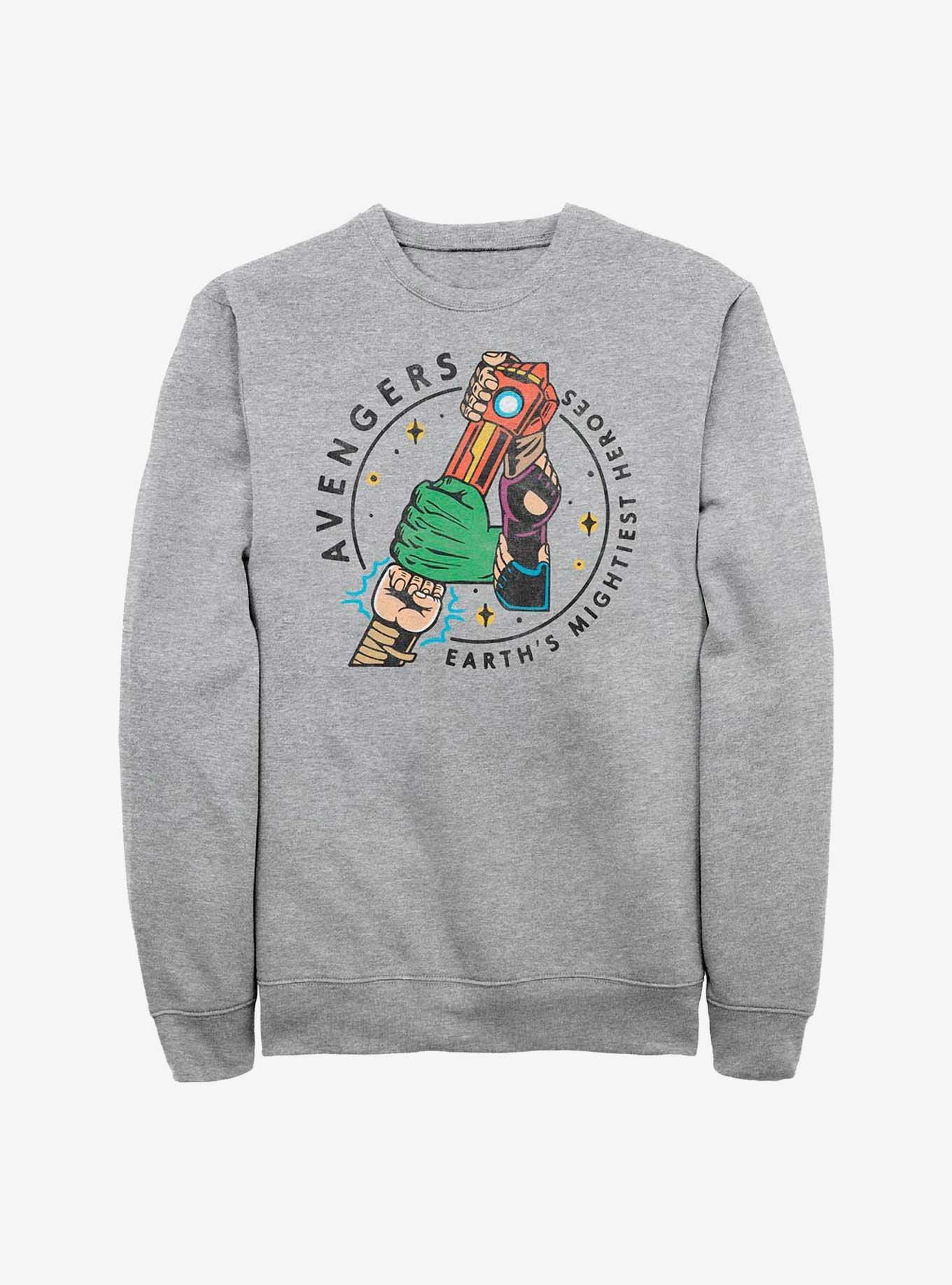 Marvel Avengers Hands Mightiest Heroes Sweatshirt, , hi-res