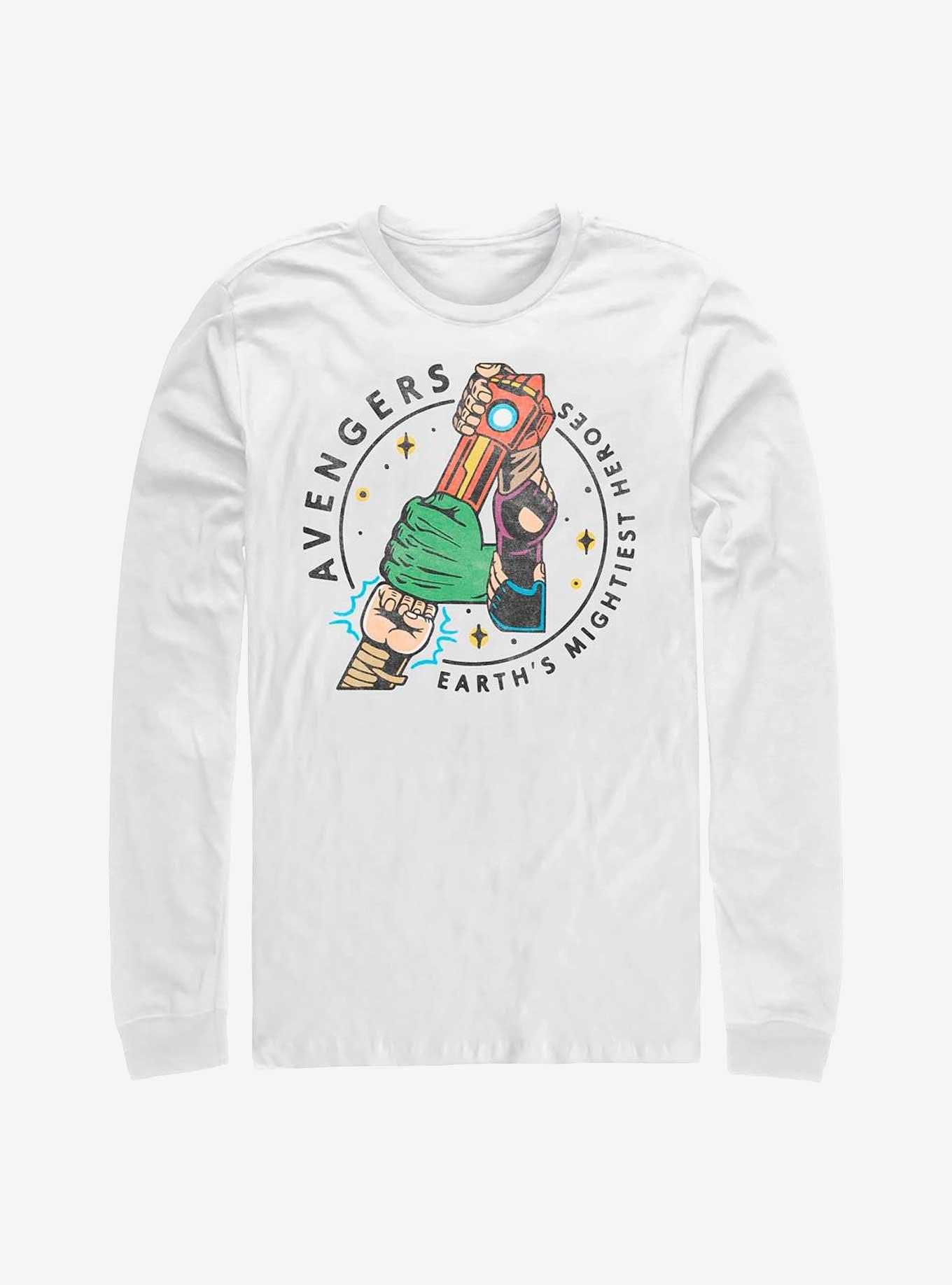 Marvel Avengers Hands Mightiest Heroes Long Sleeve T-Shirt, , hi-res