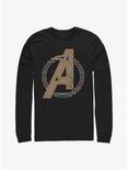 Marvel Avengers Neon Icon Long Sleeve T-Shirt, BLACK, hi-res