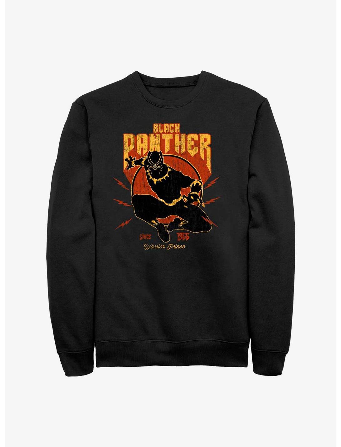 Marvel Black Panther Warrior Prince Since 1966 Sweatshirt, BLACK, hi-res