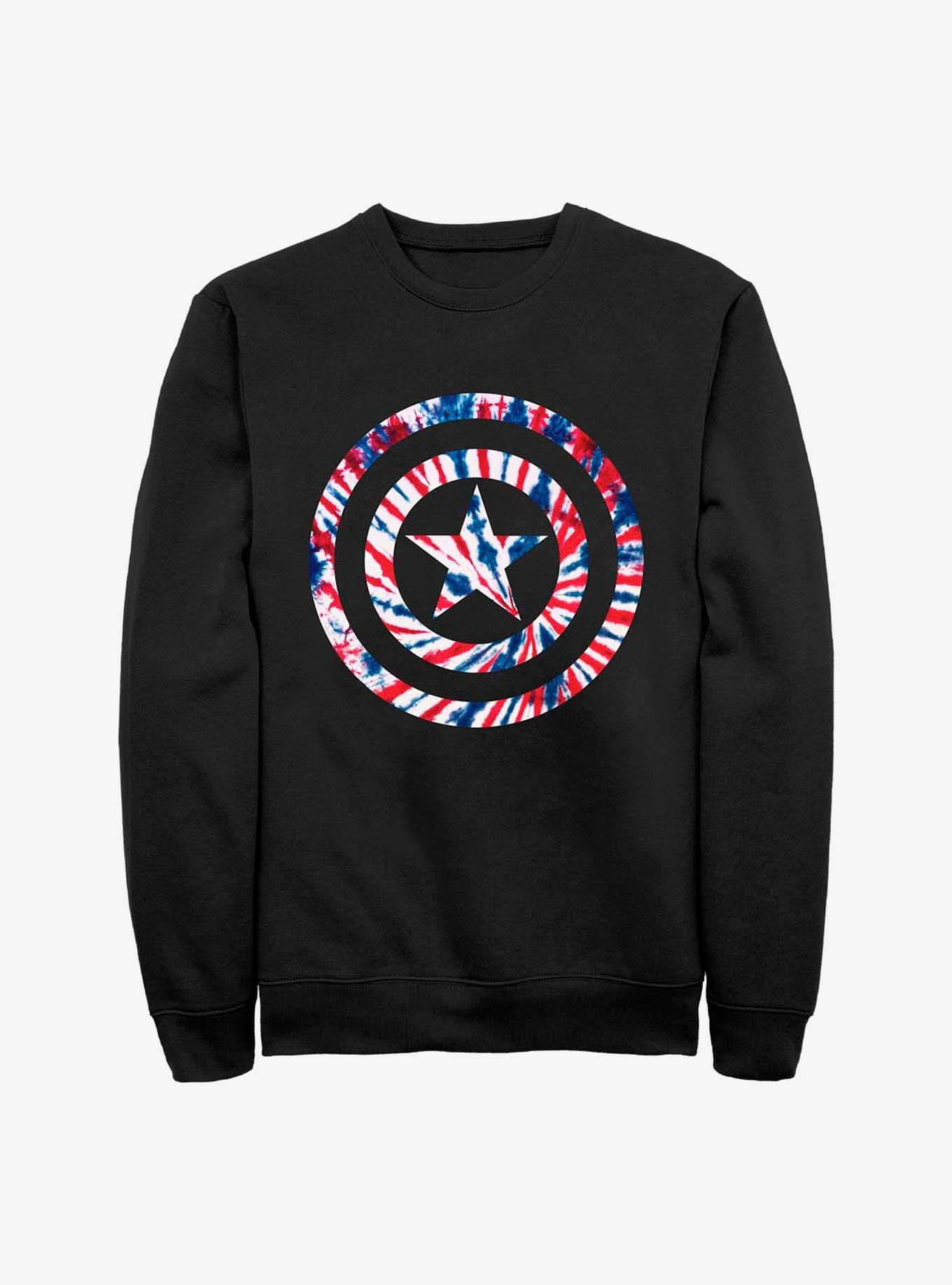 Marvel Captain America Shield Tie-Dye Sweatshirt, , hi-res