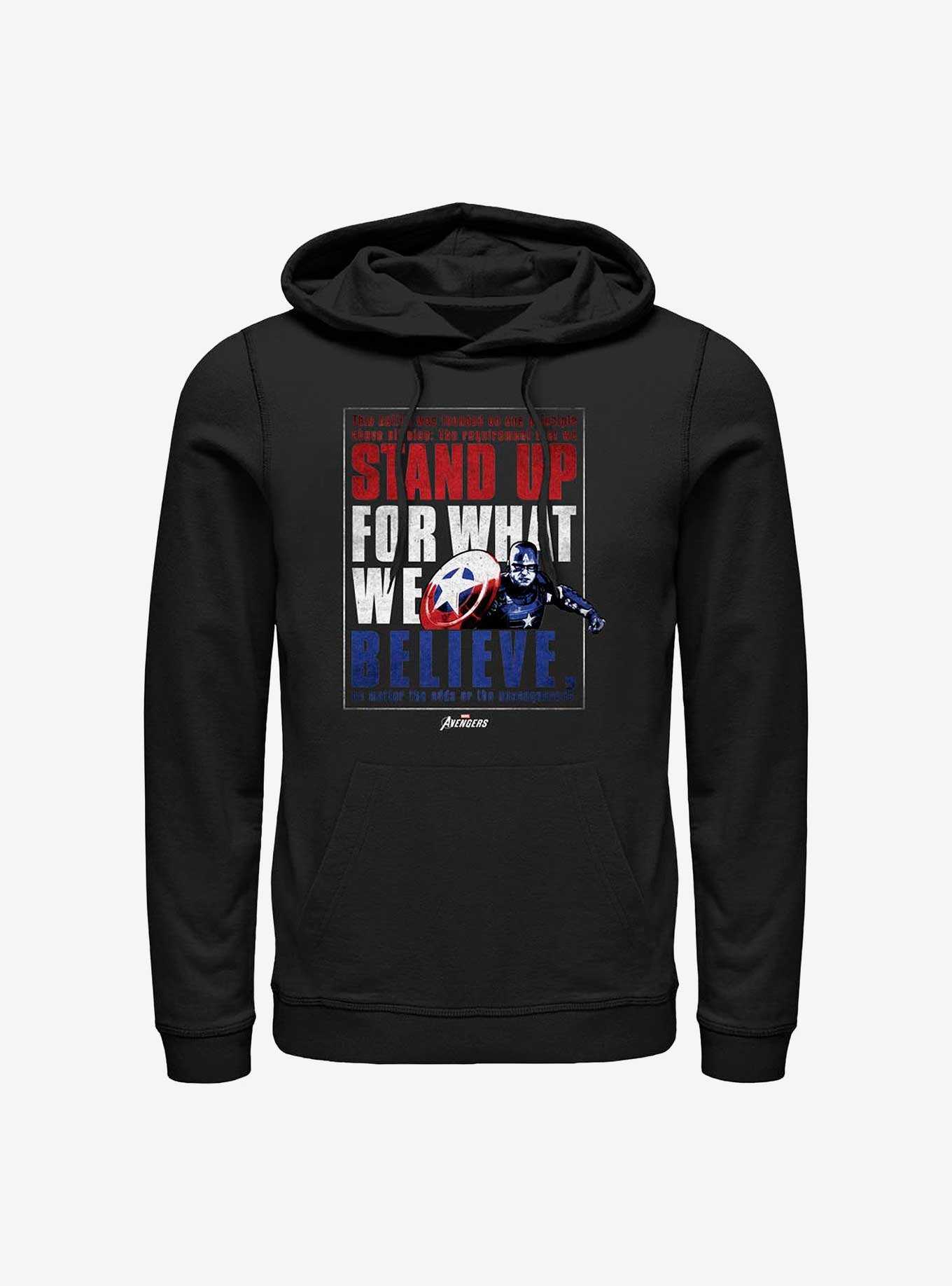 Marvel Captain America Stand Up For What We Believe Hoodie, , hi-res
