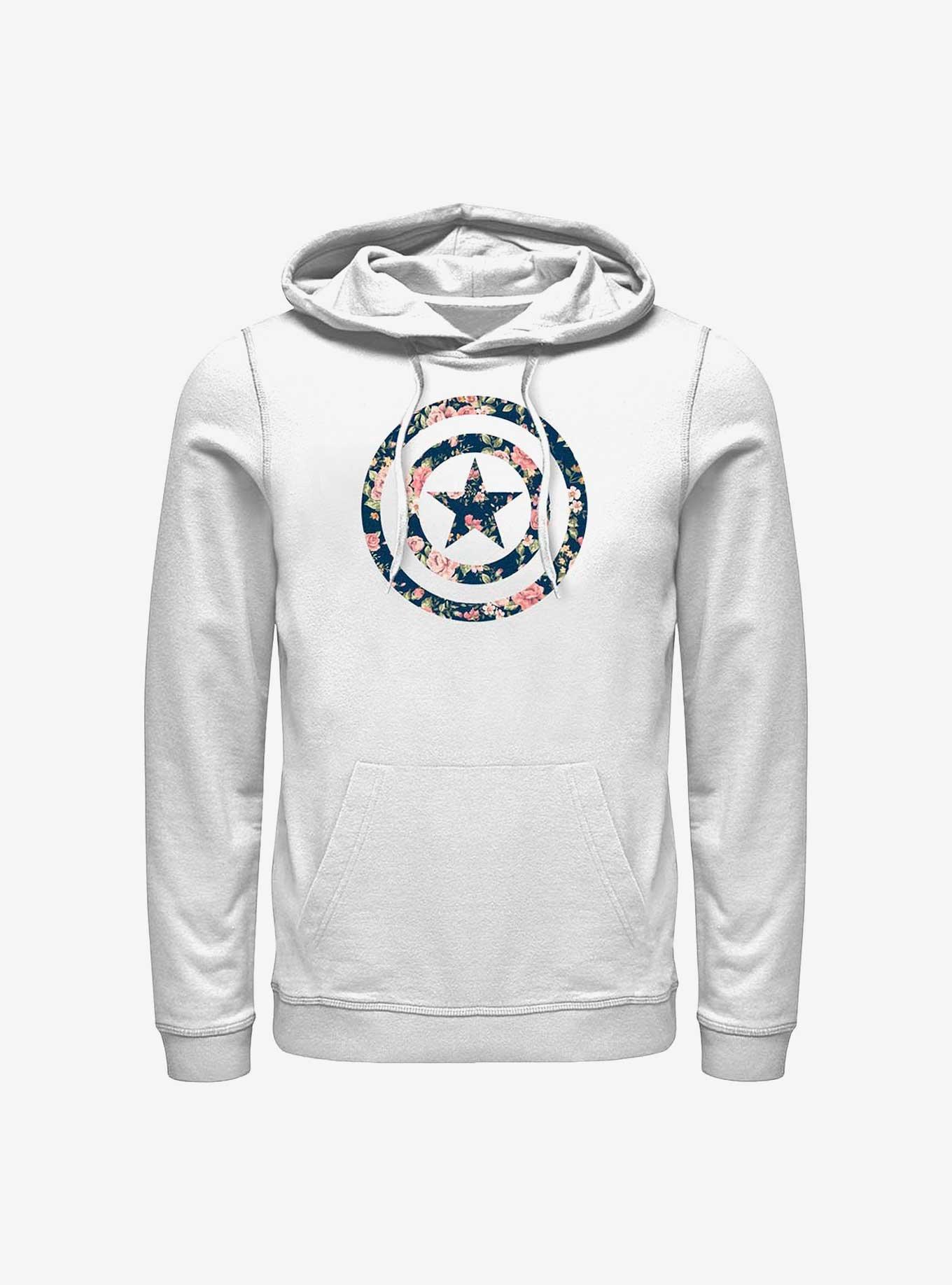 Marvel Captain America Floral Shield Hoodie, , hi-res