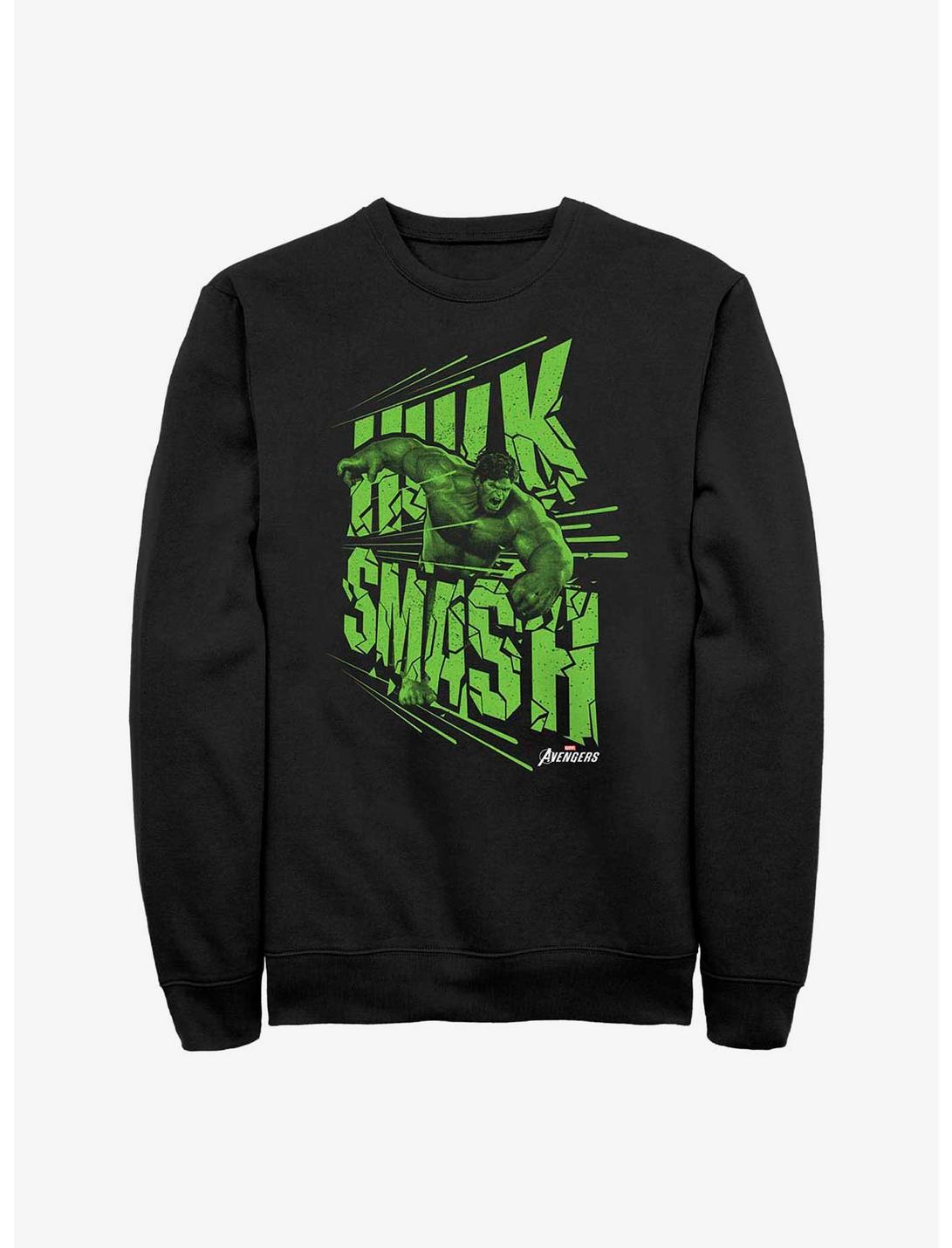 Marvel The Incredible Hulk Smash Sweatshirt, BLACK, hi-res