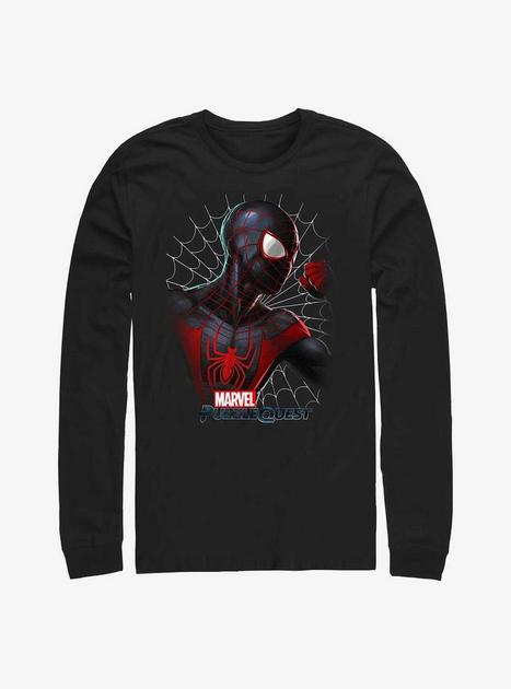 Marvel Spider-Man Miles Morales Puzzle Quest Long Sleeve T-Shirt ...