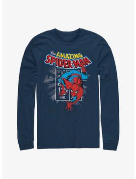 Marvel Spider-Man Comic Stamp Long Sleeve T-Shirt, , hi-res