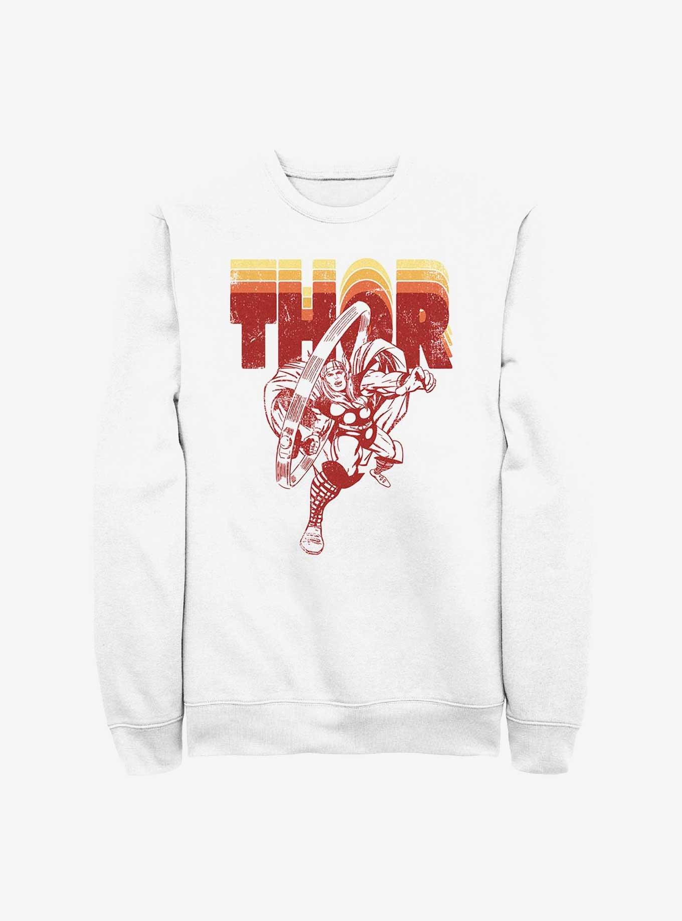 Marvel Thor Retro Sweatshirt, WHITE, hi-res
