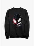 Marvel Venom Split Miles Morales Spider-Man Sweatshirt, BLACK, hi-res