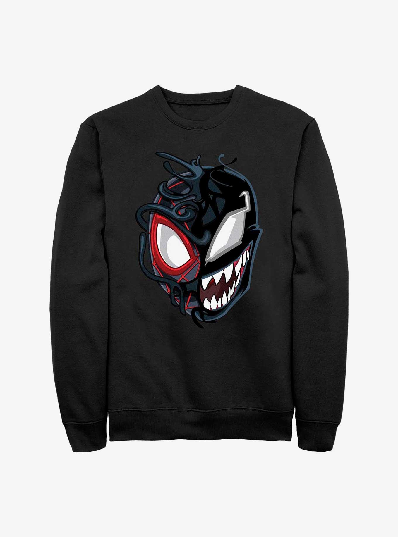 Marvel Venom Split Miles Morales Spider-Man Sweatshirt, , hi-res