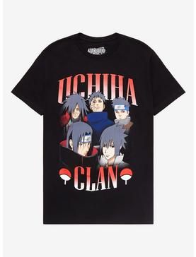 Plus Size Naruto Shippuden Ombre Uchiha Clan Collage T-Shirt, , hi-res
