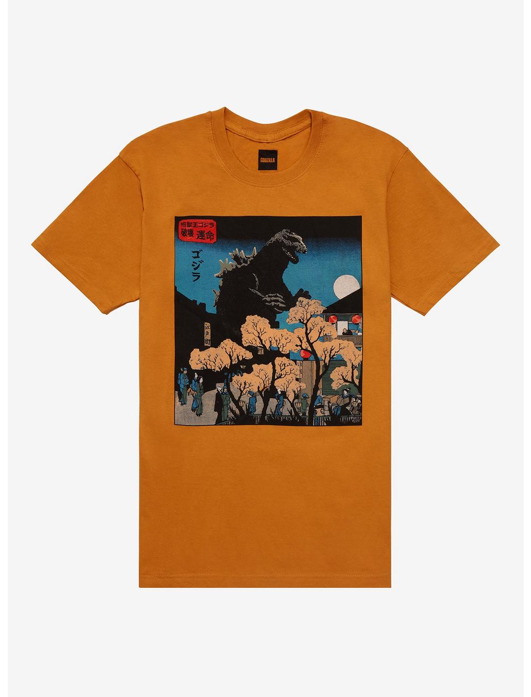 Godzilla Vintage Art Panel T-Shirt, MULTI, hi-res