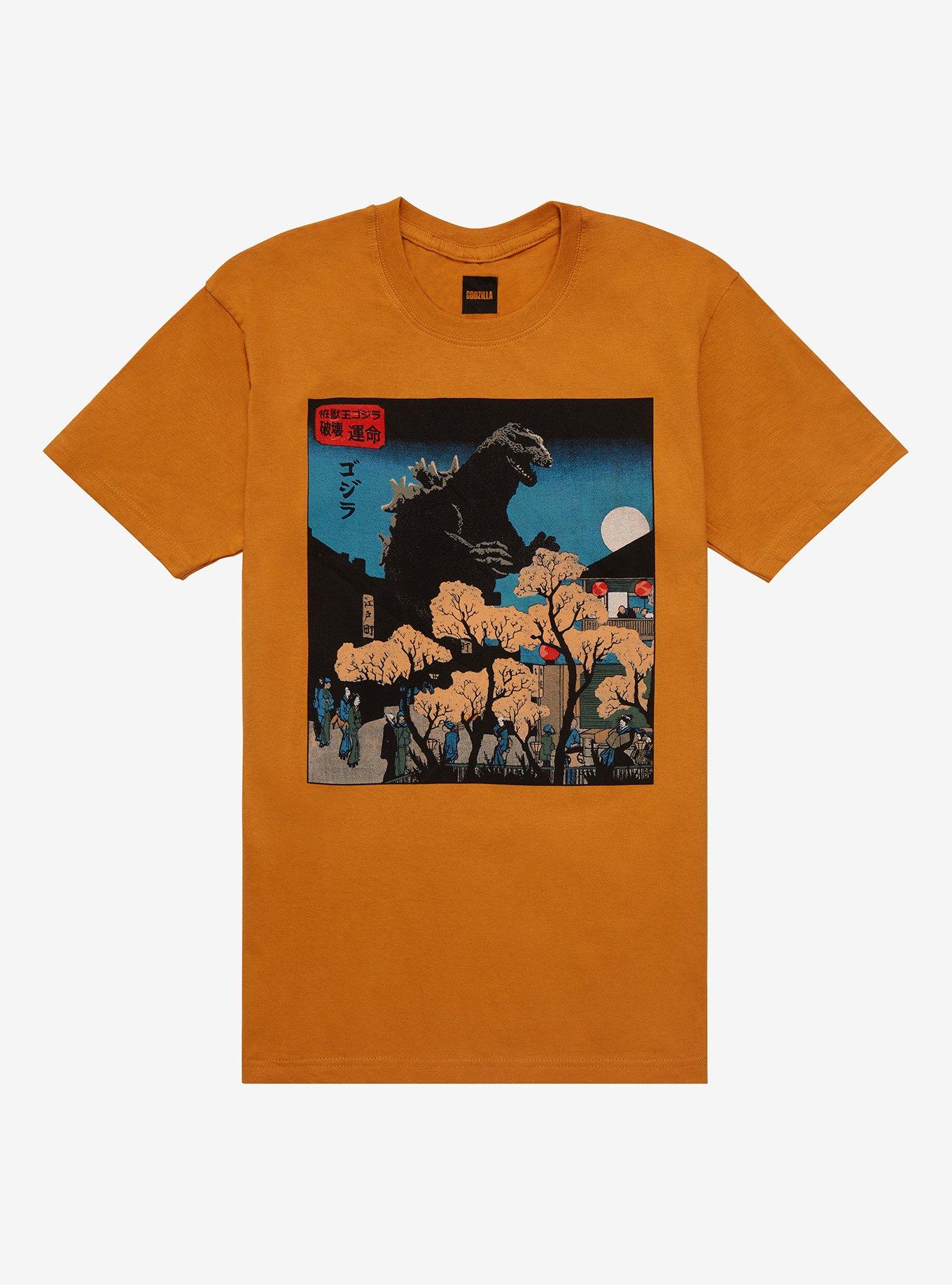 Godzilla Vintage Art Panel T-Shirt, MULTI, hi-res
