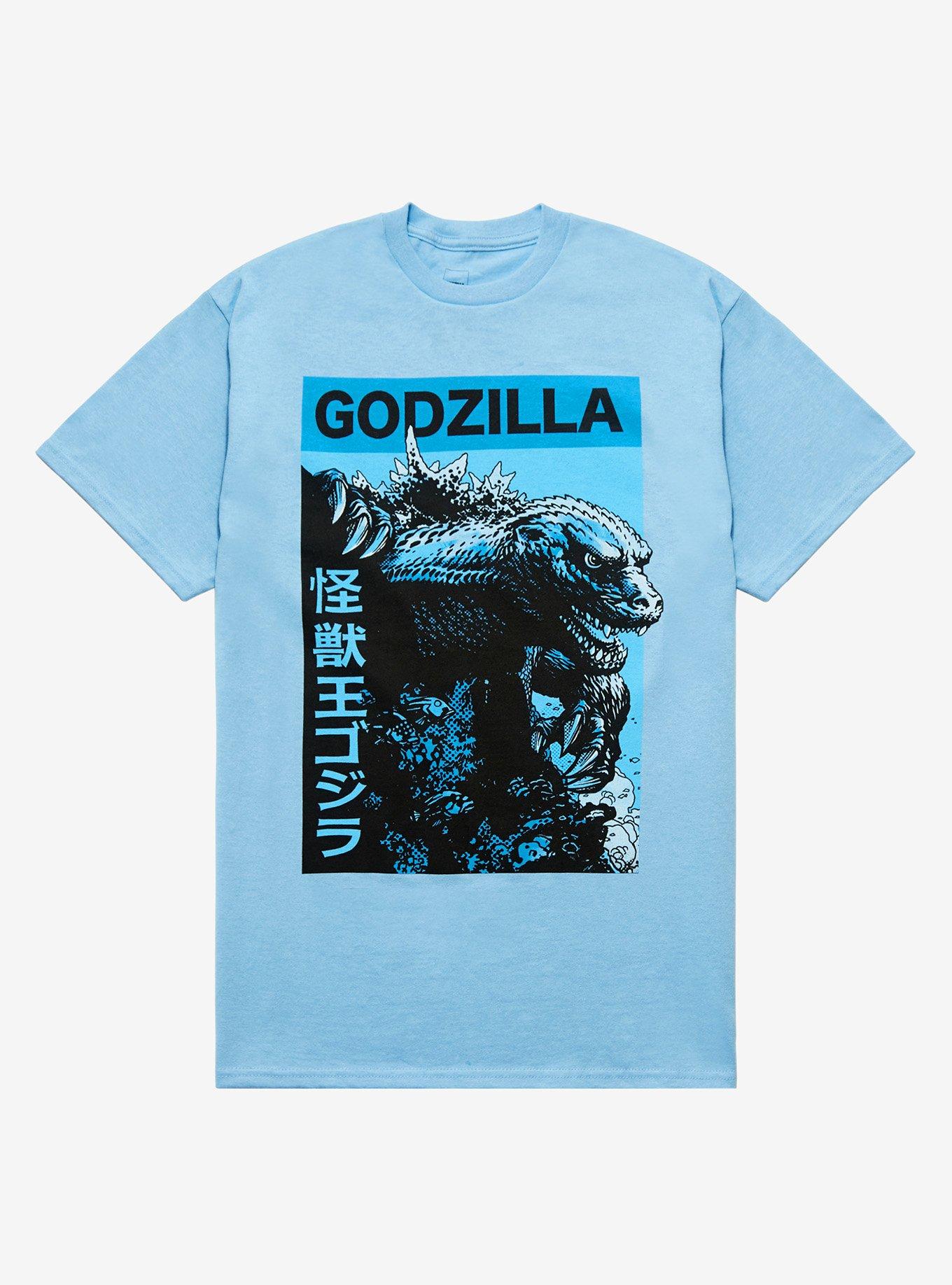Godzilla Blue Panel T-Shirt, MULTI, hi-res