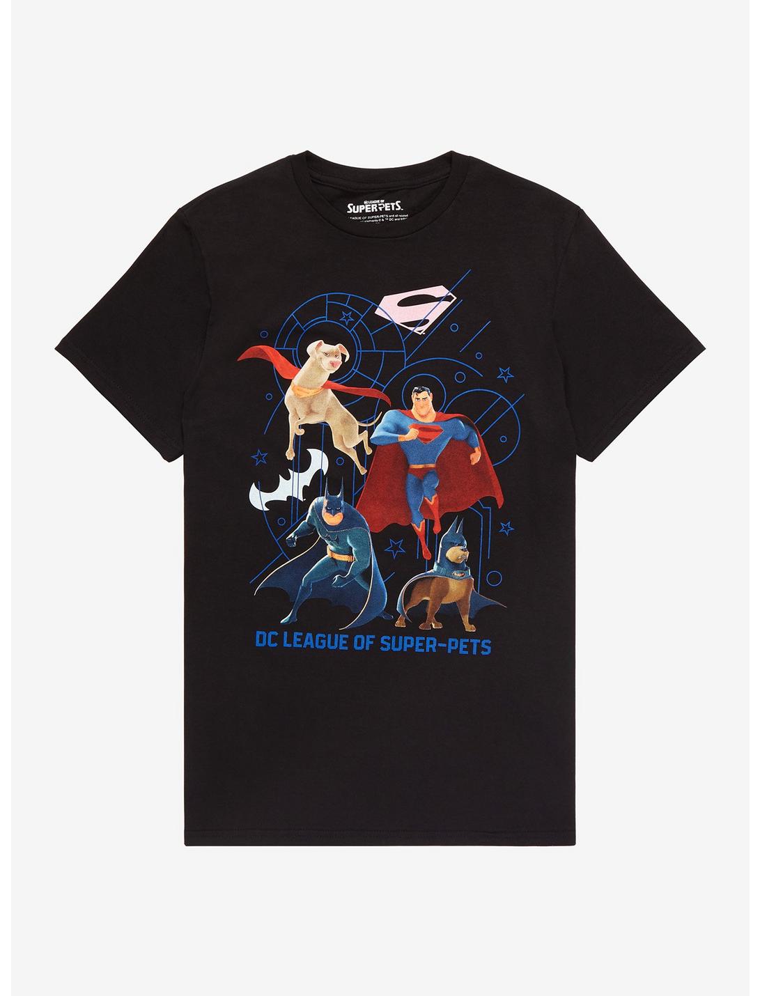 DC Comics DC League Of Super-Pets Characters T-Shirt, BLACK, hi-res